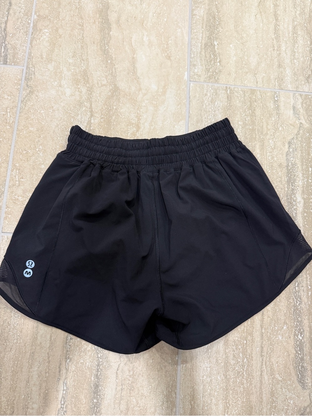 lululemon athletica Black Speed Up Women's Athletic Shorts with Elastic Waist